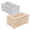 Shiny Cube Paper Towel Storage Box Sparkly Paper Dispenser  Living Room