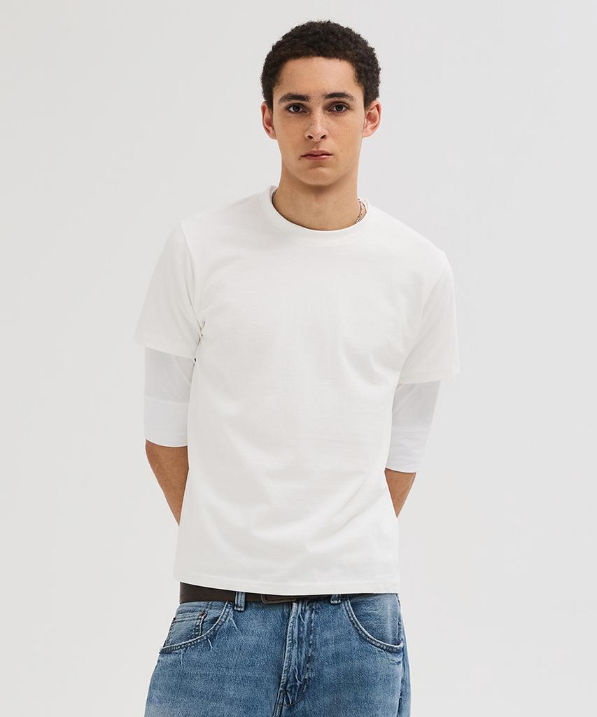 LEIRE 90S Vintage Fit Washed T-Shirt [White]