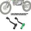 Trail Bike Gear Shifter Lever for KX85 KX100 Motorcycle, Aluminum Hinged Toe Peg and Clamp End Part for Garage Repair Service Use