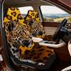 2 Stück, Universell passend für Auto, SUV, Limousine, LKW Leopard Porträt Wildtier Tier Nahaufnahme Druck Autositzbezüge für Damen und Herren, D