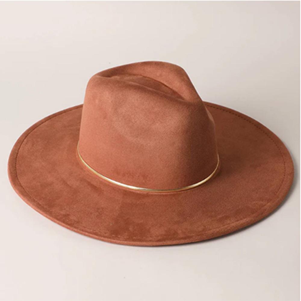 Suede Wide-brimmed Hat 9.5 Cm Brim Width Unisex Suitable for Jazz Hat Fedora Hat Church Hat Felt Hat Soft Felt Hat Panama Hat.