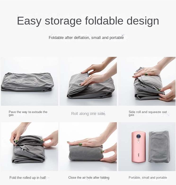 Travel Inflatable Three-layer Foot Pillow Adjustable Inflatable Footrest Sleep Sit Long-distance Train Car Foot Rest Footstool