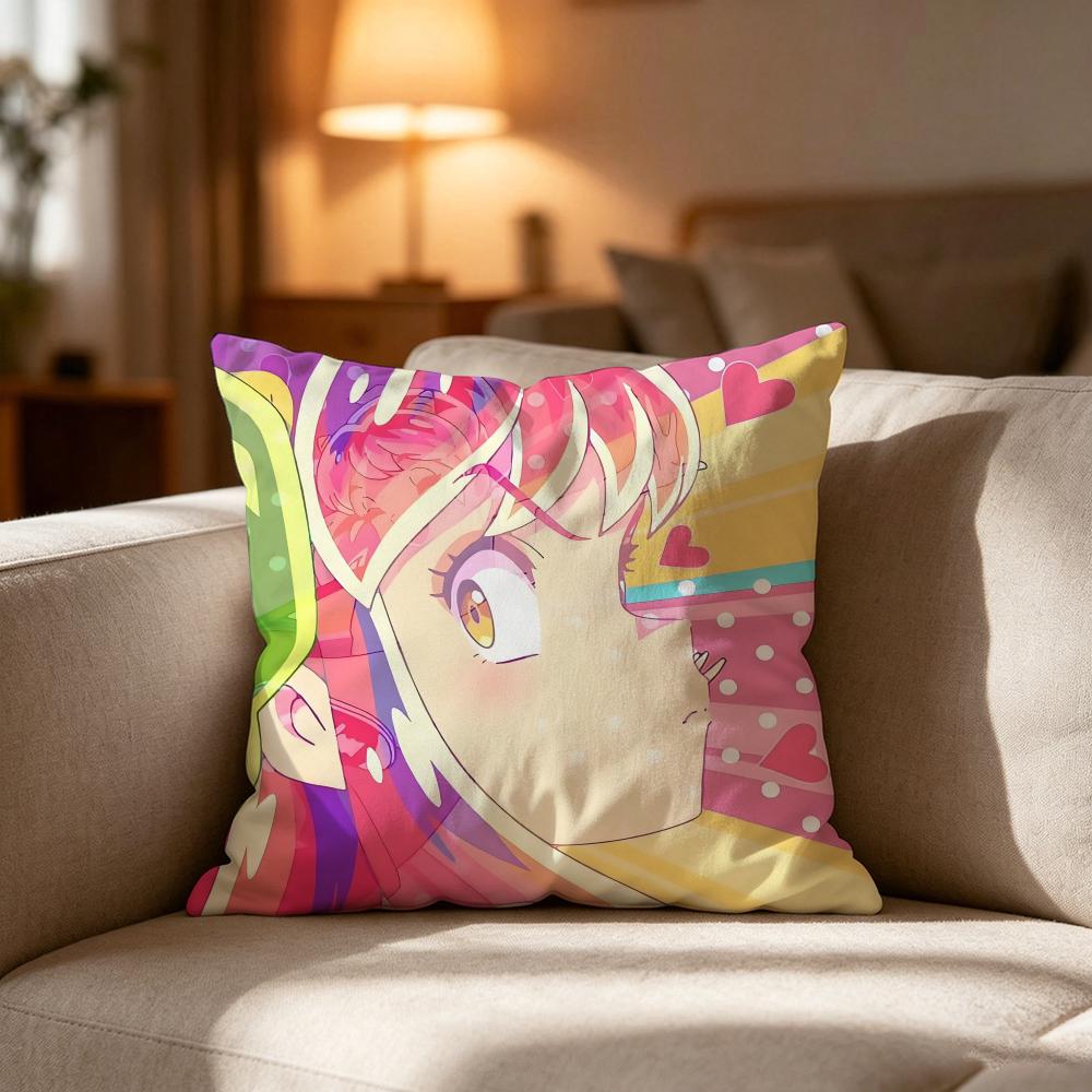 Urusei Y-Yatsura ANIMATION FILM Pillow Case Cushion Cover Soft Washable Pillow Case Multi-Scene For Couch Bed Travel Office Use