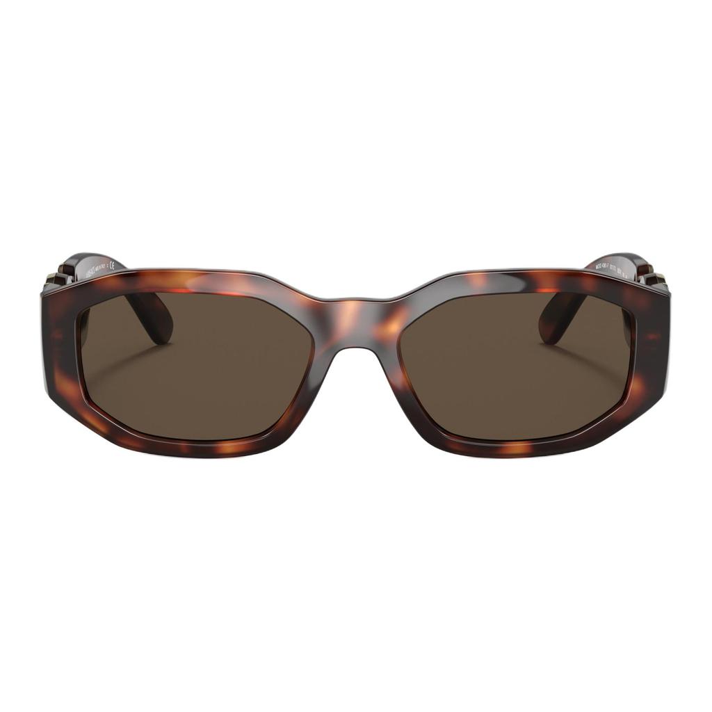 Versace 4361F Elegant Logo Irregular Frame Sunglasses Unisex Sunglasses Tortoise 0VE4361F-521773