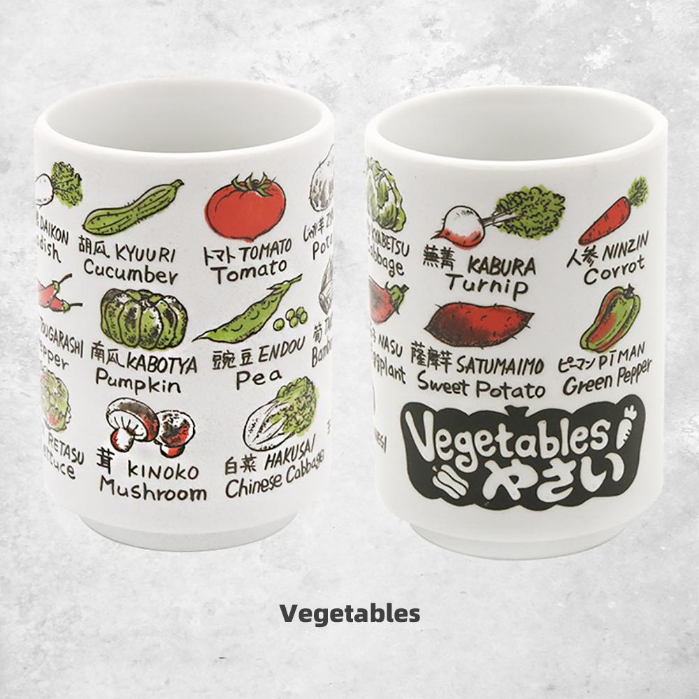 Japanese Impression Ceramic Mugs 300ml Tea Wine Sushi Sake Cup Funny Family Restaurant Decoration Travel Gift For Friends