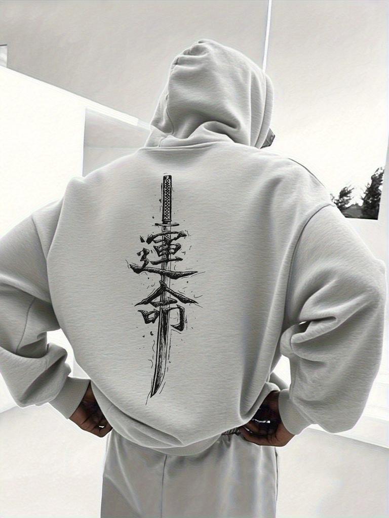 Korean-style Chinese-pattern Men Women Hoodie Outdoor Street Trend Casual Sports Hip-hop Spring Autumn Winter Sweatshirt Clothes