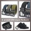 [One Limitation] Men's Wide Casual Belt with Double Pin Buckle, Adjustable, Durable Design, BP790 (Classic Camouflage)