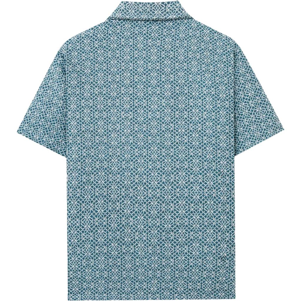 Herren Sommer Lässig Kubanischer Kragen Kurzarmhemd