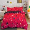 Watermelon Duvet Cover Set Green And Red Colour Polyester Comforter Cover King Queen Full Size For Kids Teens Adults Bedding Set