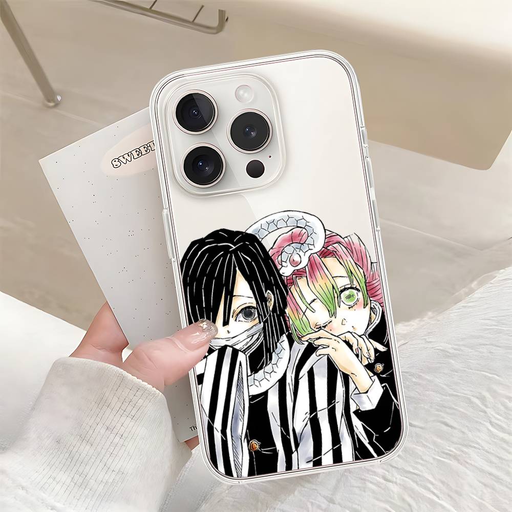 M-Mit-suris And O-Oba-nais Phone Case For Iphone17 16 15 11 13 14 Pro Max 7 8 Plus X Xr Xs Max Se2020 12mini Transparent Cov