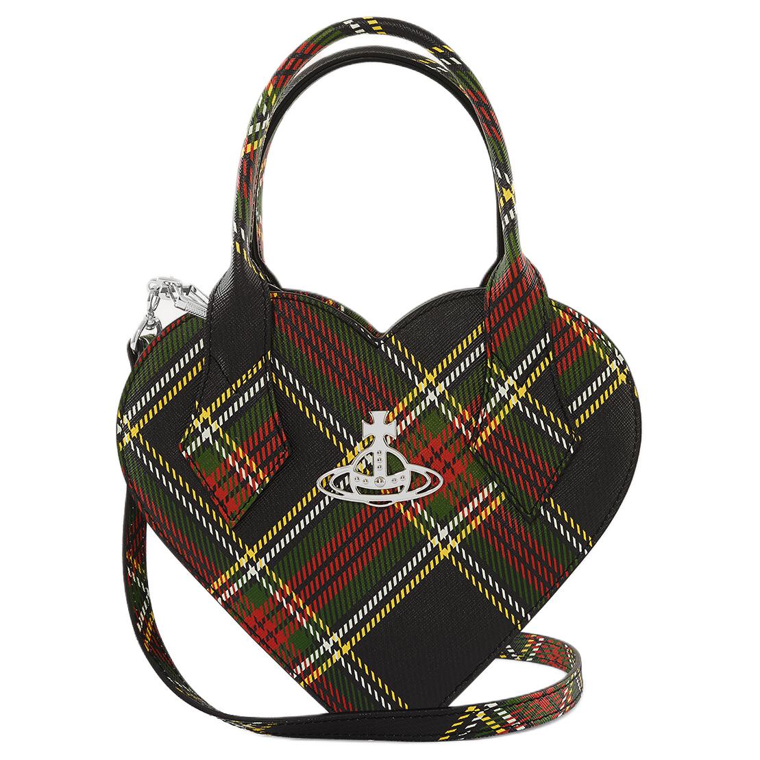 

VIVIENNE WESTWOOD Josephine Heart Shaped Chelsea Check Pattern Tote Bag Women Handbags Multicolor 48020006WS0022CHELSEATARTAN Basic Set (Bag+Dust Bag)