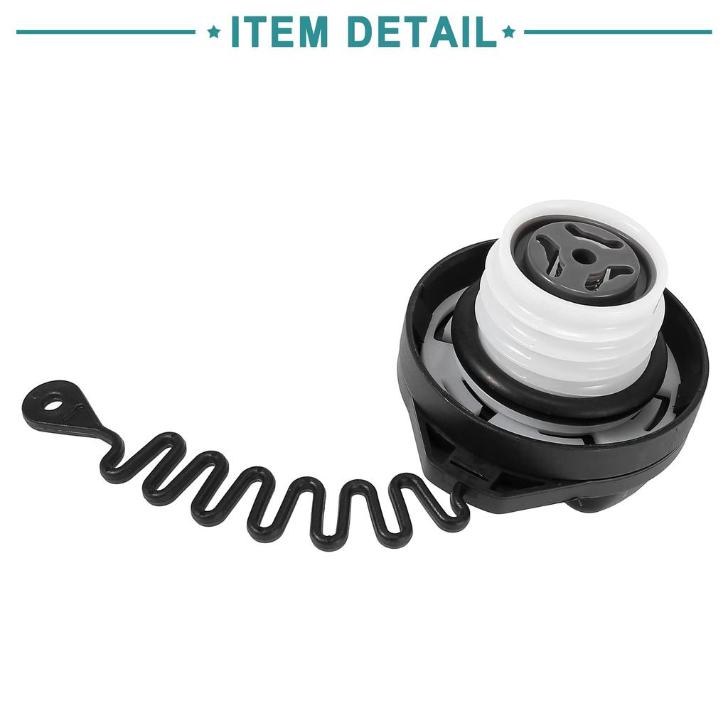 ACROPIX Fuel Tank Filler Cover for Volvo S60 Black 1 Pack