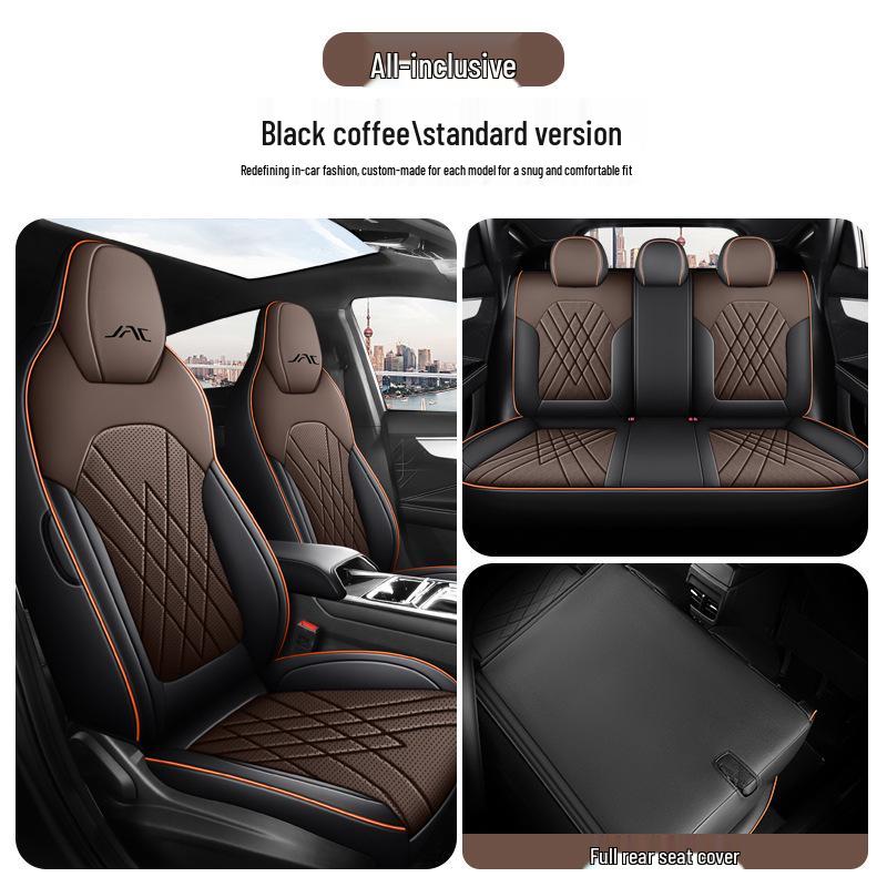 New Model Jianghuai Sihao A5 Full Leather Car Seat Cushion - Universal, All-Season