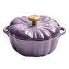 Little Happiness Multi-Function Pumpkin Cast Iron Enamel Pot for Stew, Soup, and Induction Cooking