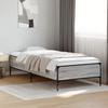 Vidaxl Bed Frame, Sonoma Oak Grey, 90X200Cm, Wood-Based Material
