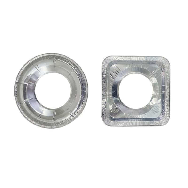 Stovetop Cover Aluminum Foils Liner Rounds/Square Stove Burners Cover Stove Protectors for Kitchen Gases StoveTop