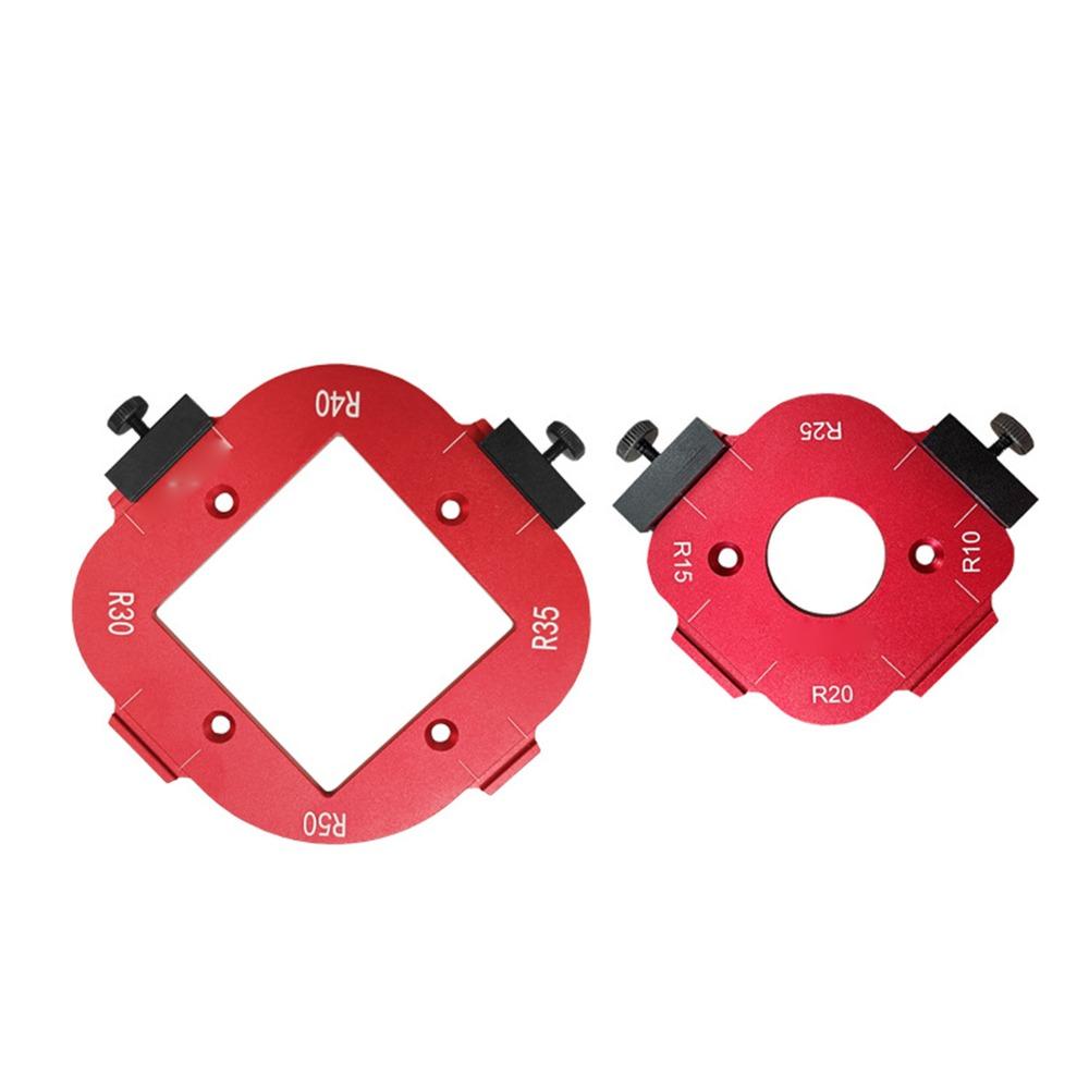 2 Stück 10-25R Und 30-50R Radius-Fräser-Schablone Eckradius-Schablone Für die Holzbearbeitung
