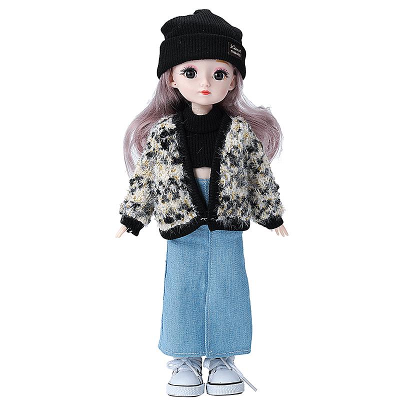 Moda Kazak Seti 1/6 Bjd Bebek Yedek Giysileri Kız veya Erkek Bebek Etek Aksesuarları 30cm Bebek Çocuk Kız Oyuncak Hediye