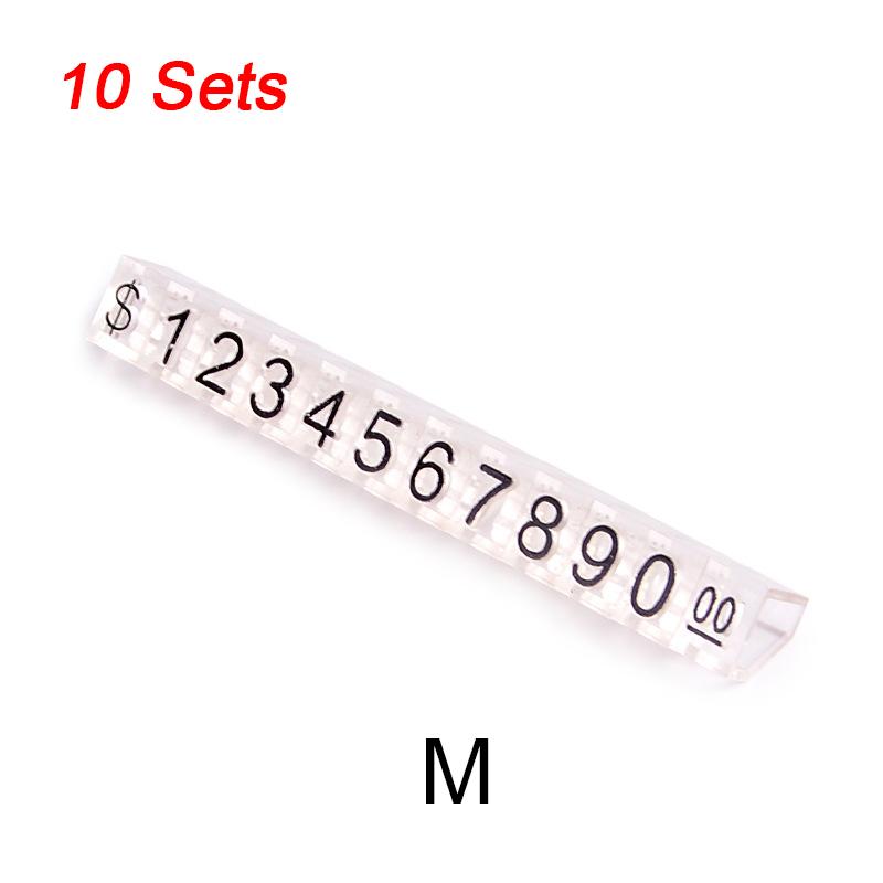 10 Sets Price Display Blocks with Numerical Letters Retail Stores Adjustable Jewelry Display Cubes Multiple Options Available