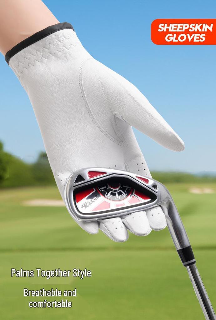GF-1 Sheepskin Golf Gloves for Men & Women - Wear-resistant, Breathable, Custom Logo