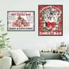 Christmas Wall Art Print Hot Chocolate Candyland Express Gingerbread Bakery Sign Poster Vintage Canvas Painting Kitchen Decor