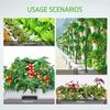 25PCS Pot Net Cup Containers for Garden Plants and Aeroponic Cloning Plastic Mesh Basket Suitable for Plant Growth