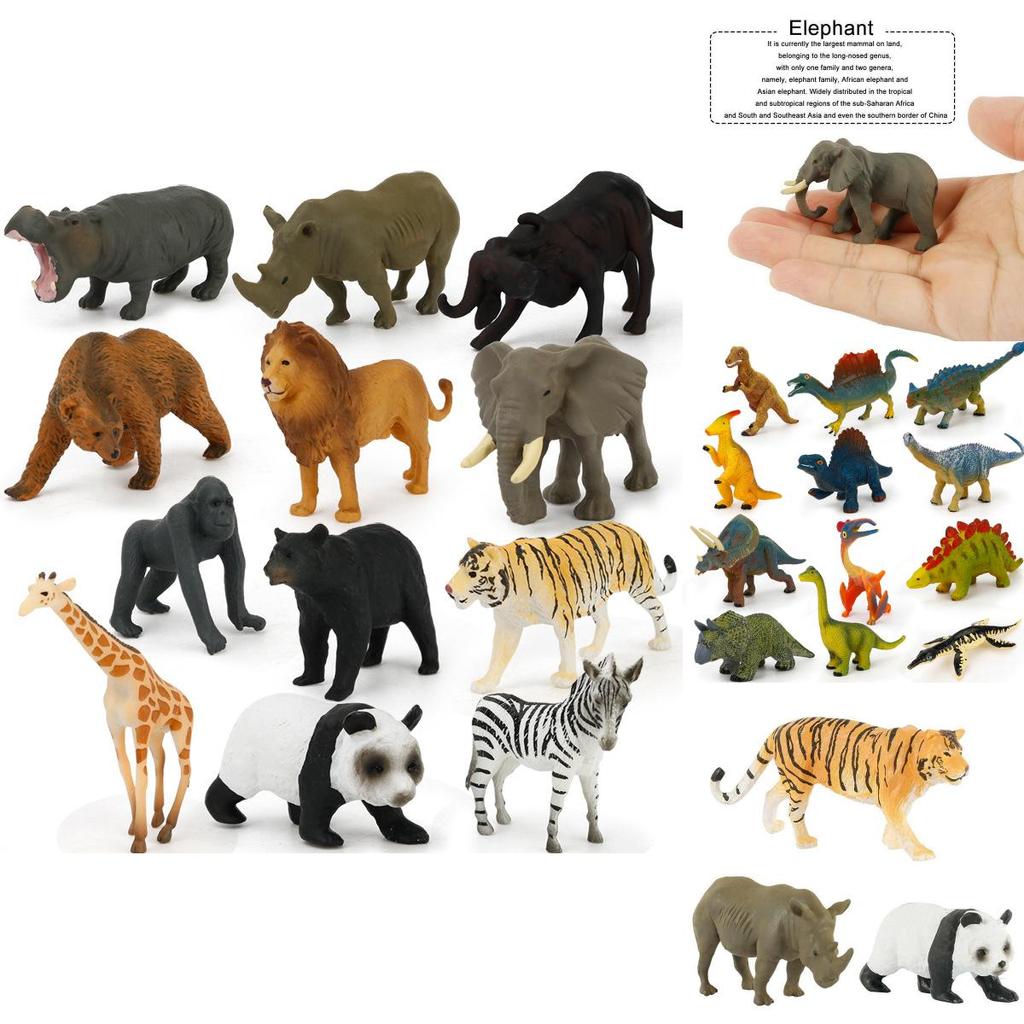12pcs Kids Toys Small Plastic Figures Complete Sea Zoo Animal Safari Set For Learning Fun