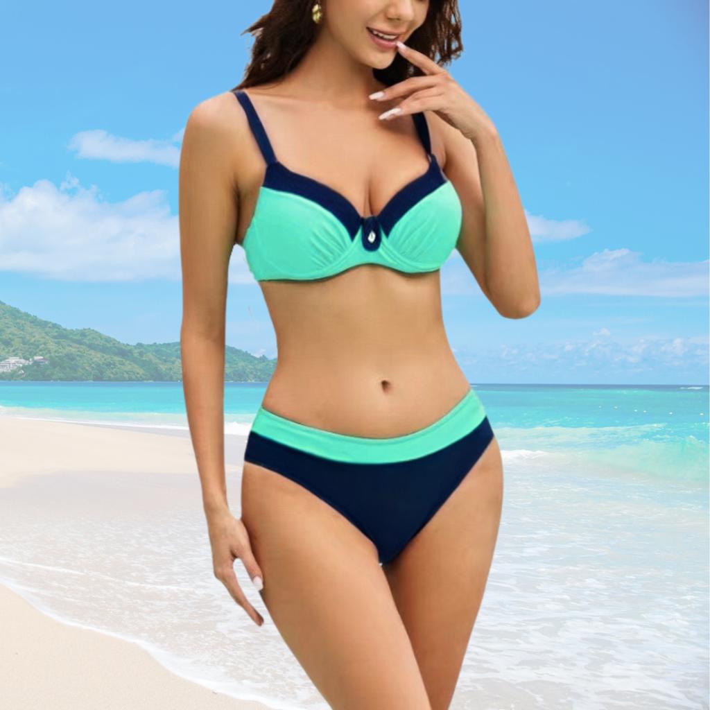 Two-piece swimsuit, bikini, women's set, top and bottom, plus size, xxxl. Two-piece swimsuit, women's set, bikini, brazilian, L.