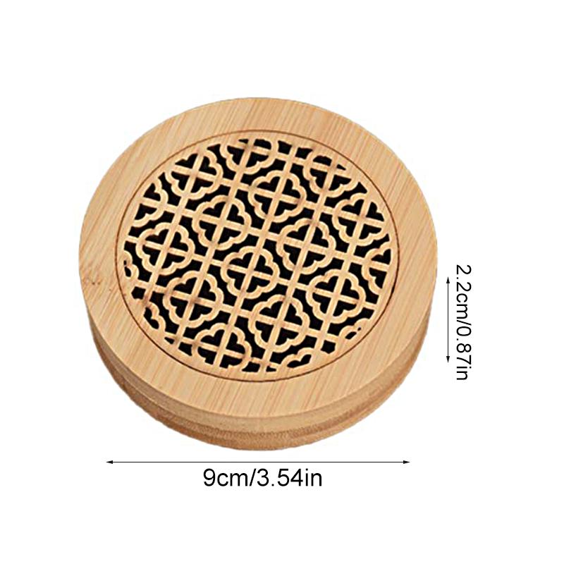 1PC Round Meditation Wood Censer Home Decor Hollow Out Study Room Accessory Aromatherapy Box Yoga Multiple Options Available