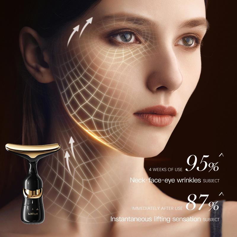 One Instrument Three-body Introducer, Lifting and Tightening Sonic Vibration Household Beauty Instrument