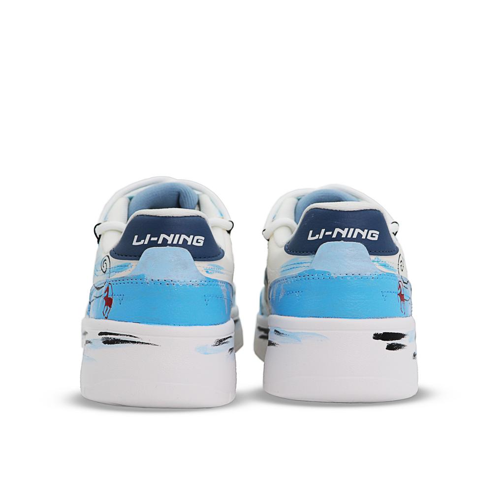 Li Ning Sycee V3 Abrasion Resistant Lightweight Low top Skateboard Shoes Men's Blue White AGCT339-4(box)