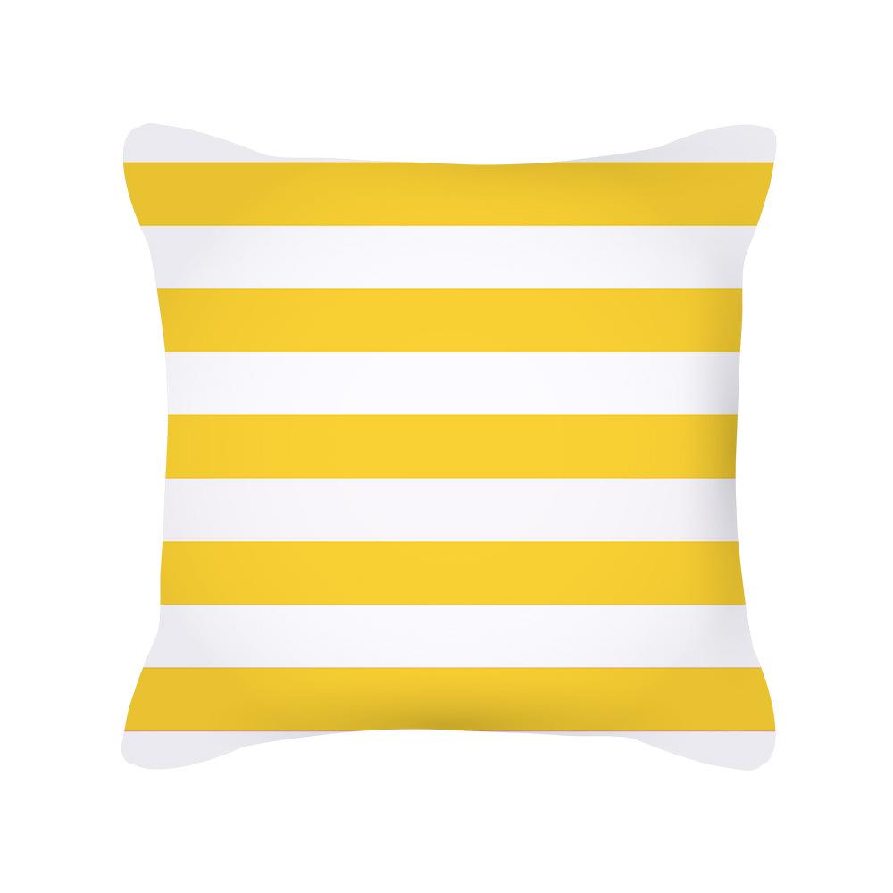 Modern Simple Geometric Pillow Nordic Style Peach Skin Bedside Cushion Cover Waist Pillow Cover New Home