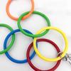 Parrot Swing Toy Bird Cage Toys With Bell Sound Colorful Climbing Ring For Lovebirds Color Ring Grinder Nibble Bird Toy Cage