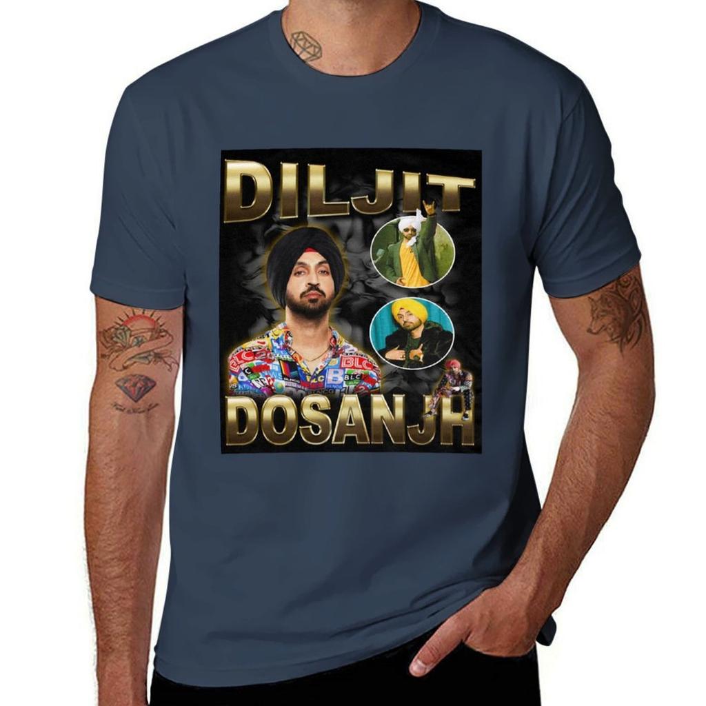 Diljit Dosanjh Vintage Style Tshirt Simple Line Art Print Tee