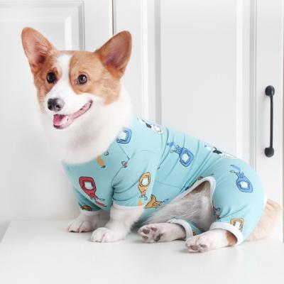 Cute Cotton Puppy Clothes Than Bear Corgi Pet Dog Pajamas Small Dog Four Feet Anti-hair Loss