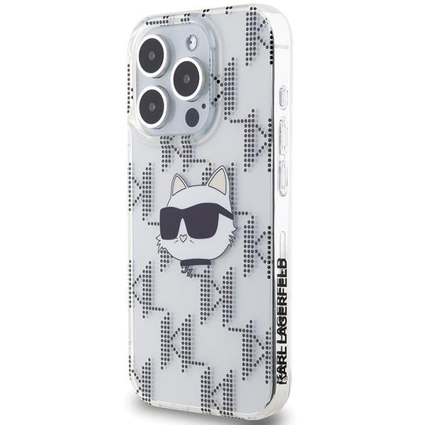 Karl Lagerfeld Klhcp15Lhklpcht Iphone 15 Pro 6.1 Transparent Hardcase Iml Choupette Head & Monogram
