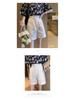 High Waist Cotton Wide-Leg Summer Shorts for Women - Plus Size, Korean Style, Non-Elastic, Loose Fit