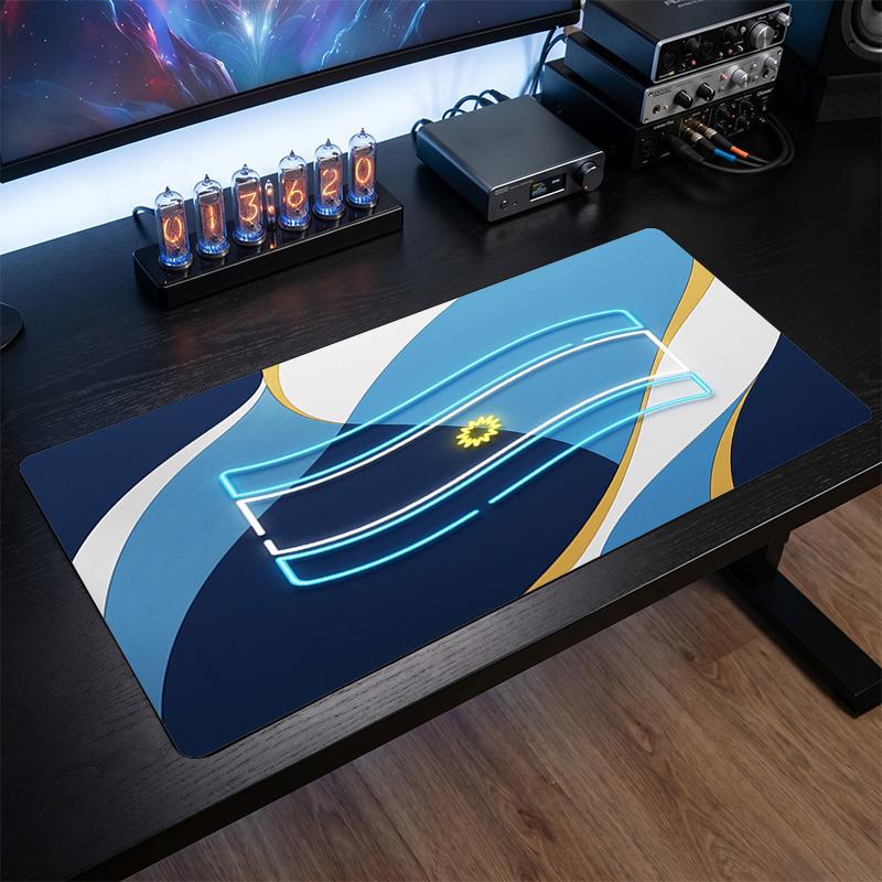 Tappetino Mouse Scudo Calcio Argentina, Tappetino da Scrivania Esteso Antiscivolo in Gomma per Gaming Ufficio Laptop Regalo per Fan