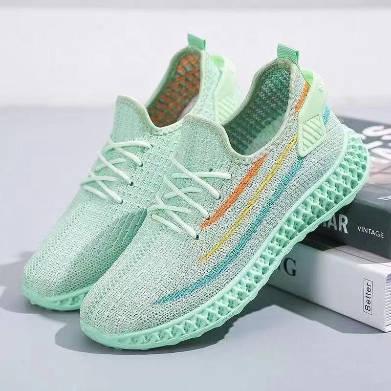 Spring versatile women s shoes summer new breathable sports shoes women s casual shoes net shoes coconut shoes 36