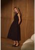 European & American Women's Elegant Solid Color Long Dress - New Fashion, Sophisticated Style.