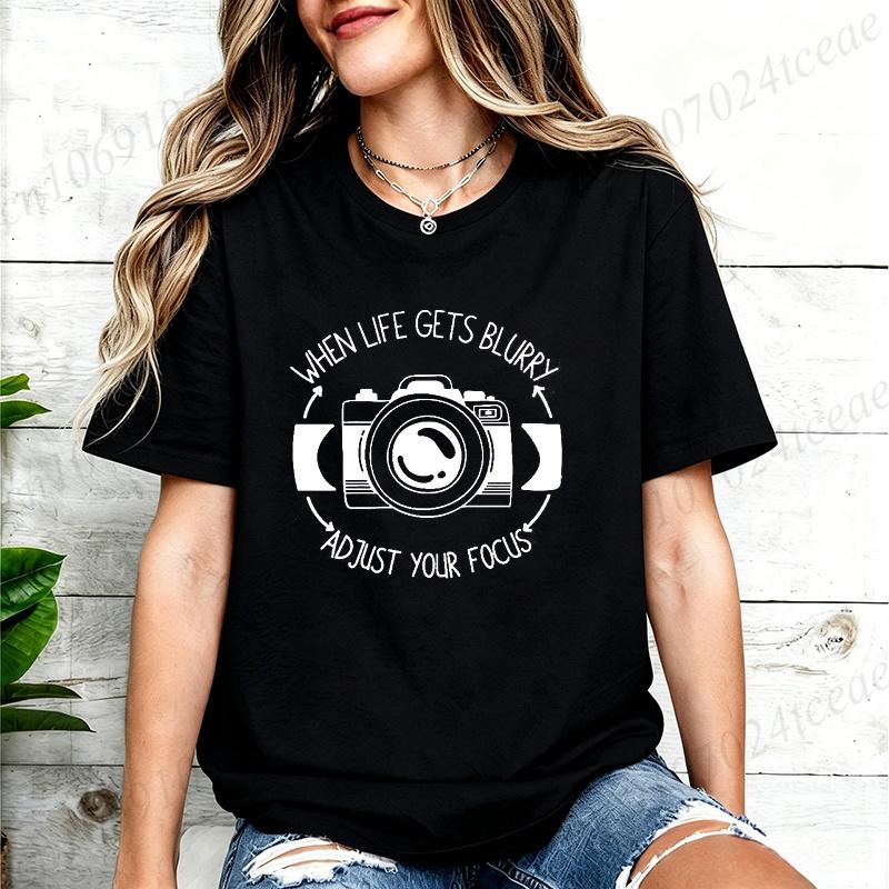 Funny Photographer Shirt,Camera TShirt,Photograph Lover T Shirt,Photography Shirts,Summer Fashion Women T-Shirts Travel Tops