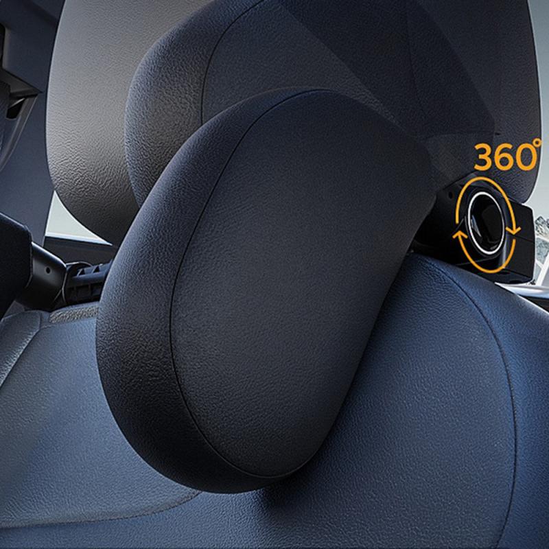 Car Seat Headrest Pillow Adjustable Angle Support Travel Rest Memory Pillow Car Headrest Pillow with Hook Interior Accessories