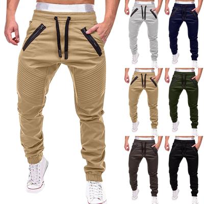 Mode Herren Sport Farbe Verband beiläufige lose Jogginghose Kordelzug Hose