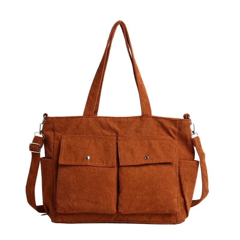 Fashion Commuter Velvet Bag Solid Color Shoulder Tote Bag Women's Casual Versatile Simple Messenger Bag Student Armpit Bag