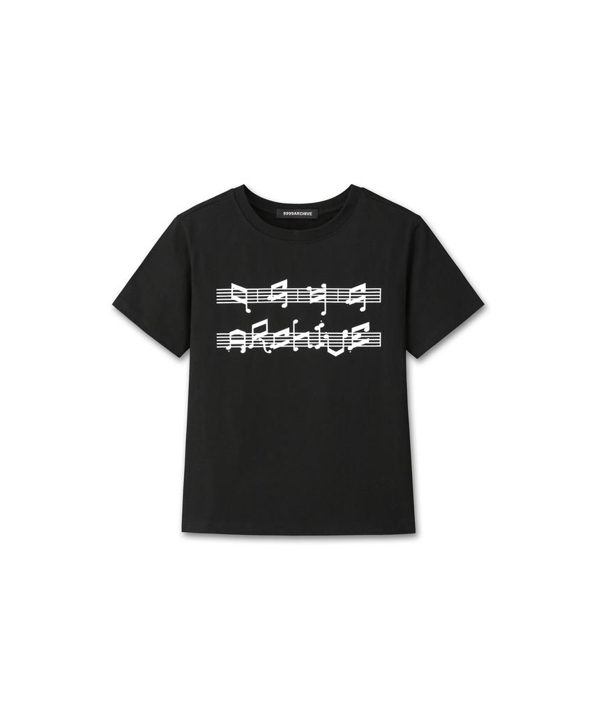 9999ARCHIVE Music Note Print T