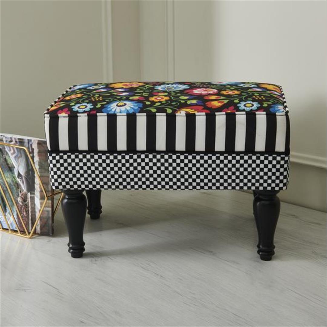 

Just Home Mackenzie Pouffe Colorful