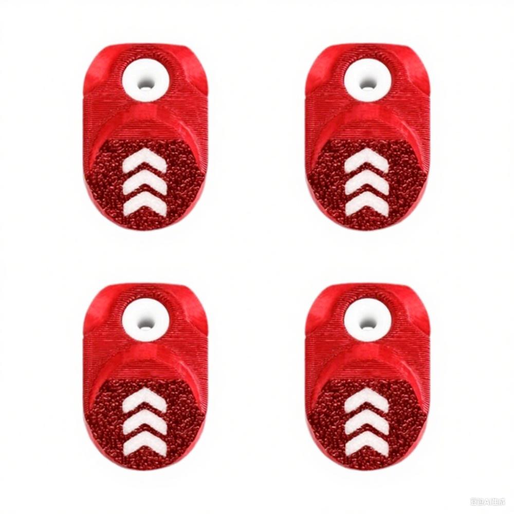 

4Pcs Durable 3D Printer Parts Wear-resistant 3D Printer Accessories for Bambu A1/P1/X1/AMS 4Pcs Red