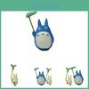 Totoro Cartoon Cute Hold Leaf Cat Mini Model Decoration For Landscape Props
