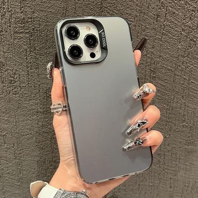 Luxury Plain Matte Colored Phone Case For Xiaomi Poco X7 X6 F7 F6 F5 X5 X3 Pro 5G M6 Pro 4G Shockproof Bumper Silver IMD Cover