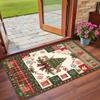 Christmas Printed Square Area Rug Soft Non Slip Floor Carpet For Bedroom Holiday Gift